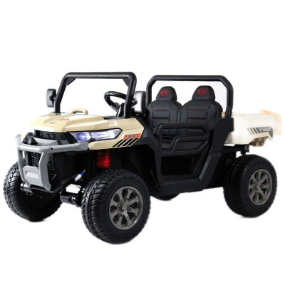 Детский электромобиль RiverToys H005HH кремовый